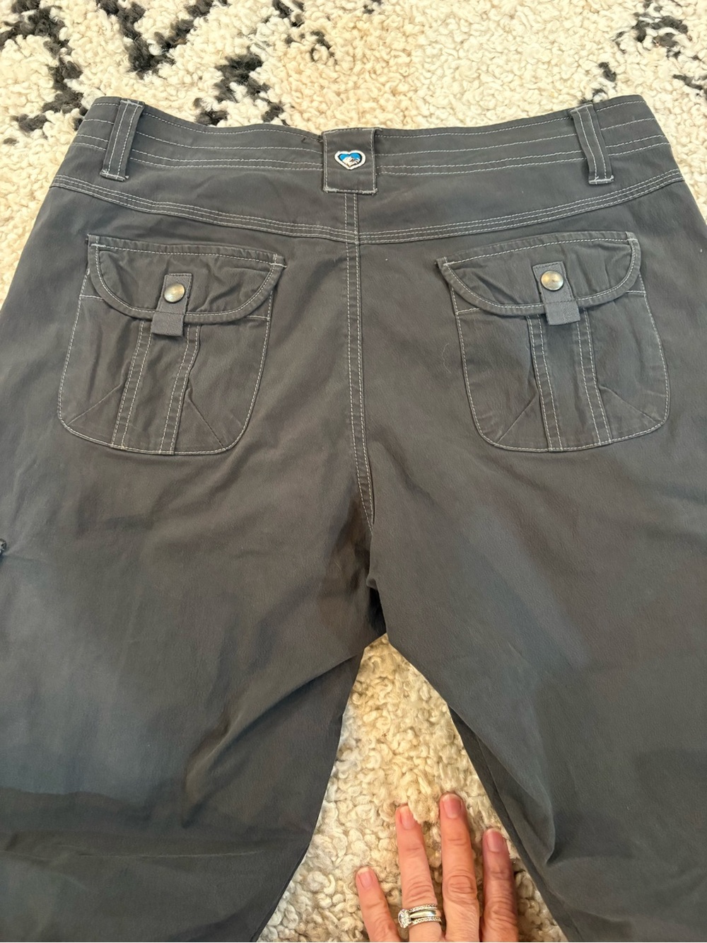 Kuhl Women's Cargo Pants in Charcoal Gray
